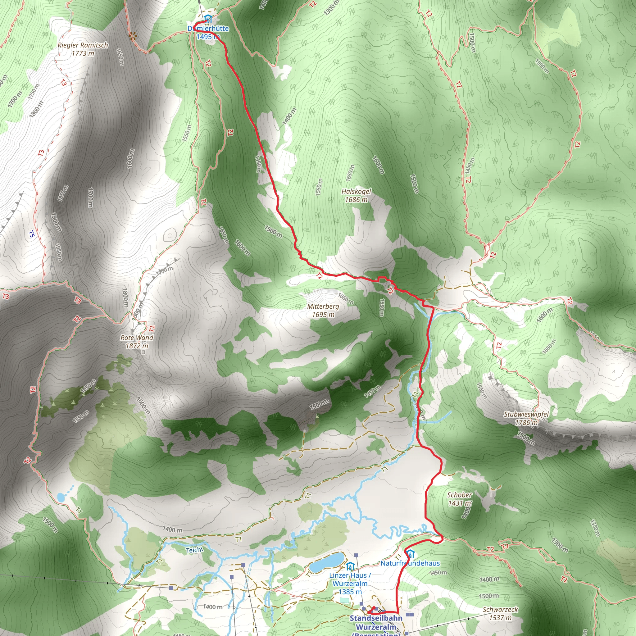 Dümlerhütte Trail mobile static map