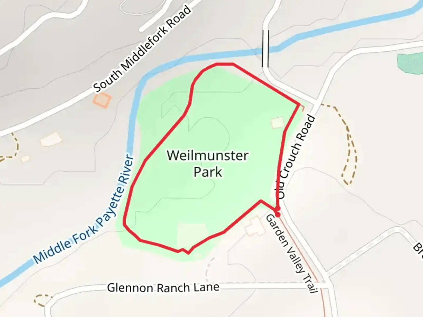 An image depicting the trail Garden Valley Loop Trail and its surrounding area.