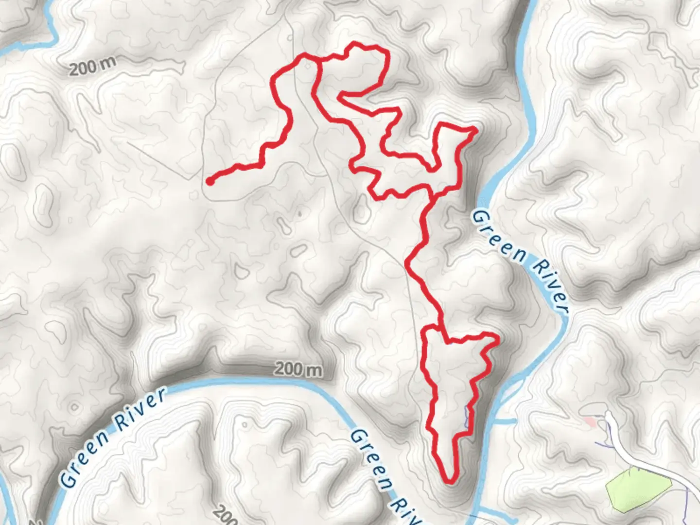 An image depicting the trail Big Hollow North and South Loop Trail and its surrounding area.