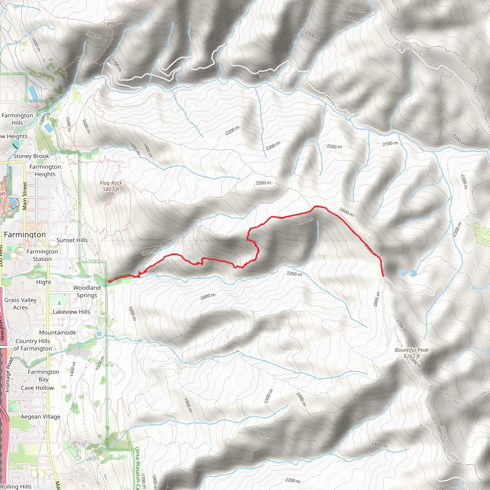 Steed Creek Trail mobile static map
