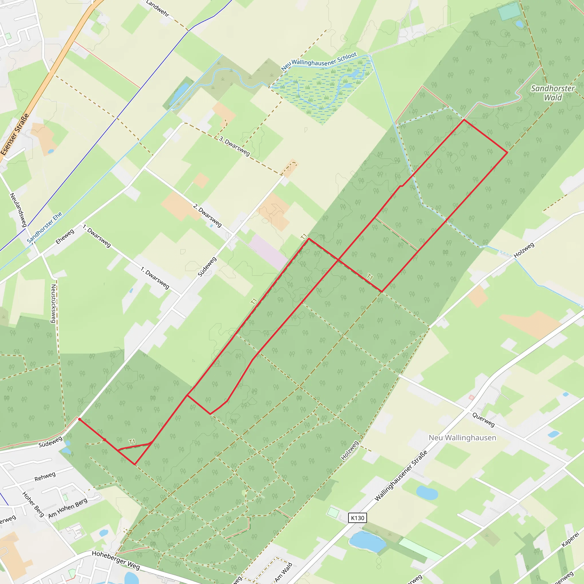 Sandhorst Knot mobile static map