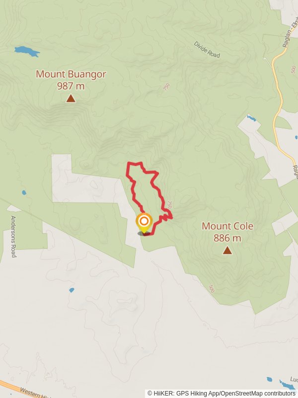 Buckertillible Cave Circuit mobile static map