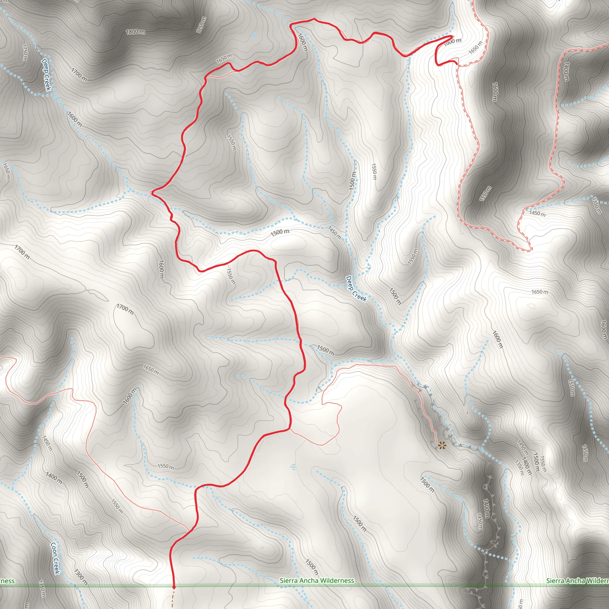 Deep Creek Trail mobile static map