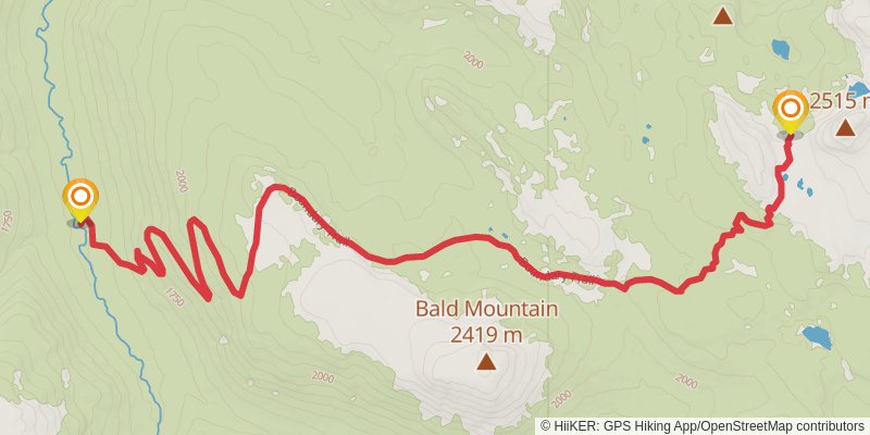 Pacific Northwest Trail stage 60 Map