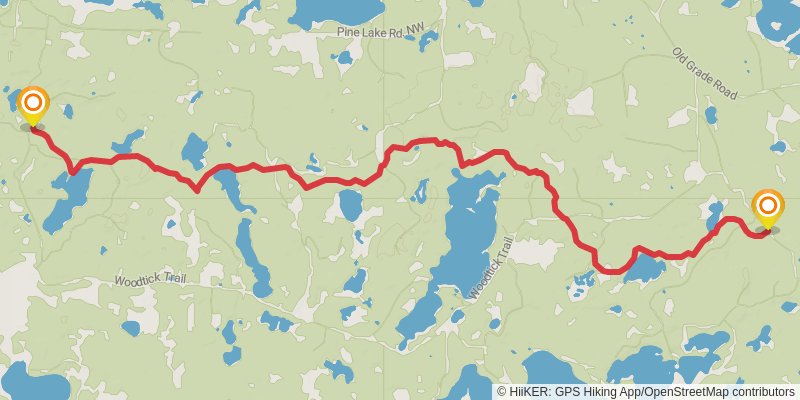 North Country Trail - Minnesota stage 19 Map