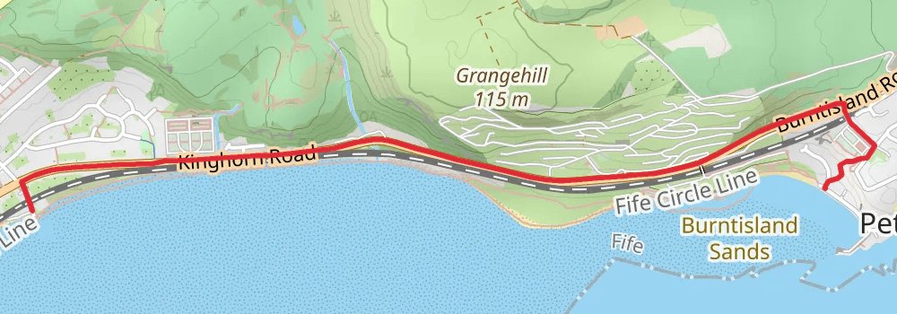 Fife Coastal Path 7-Day Moderate Tour (Hillwalk Tours) alt 1 Map