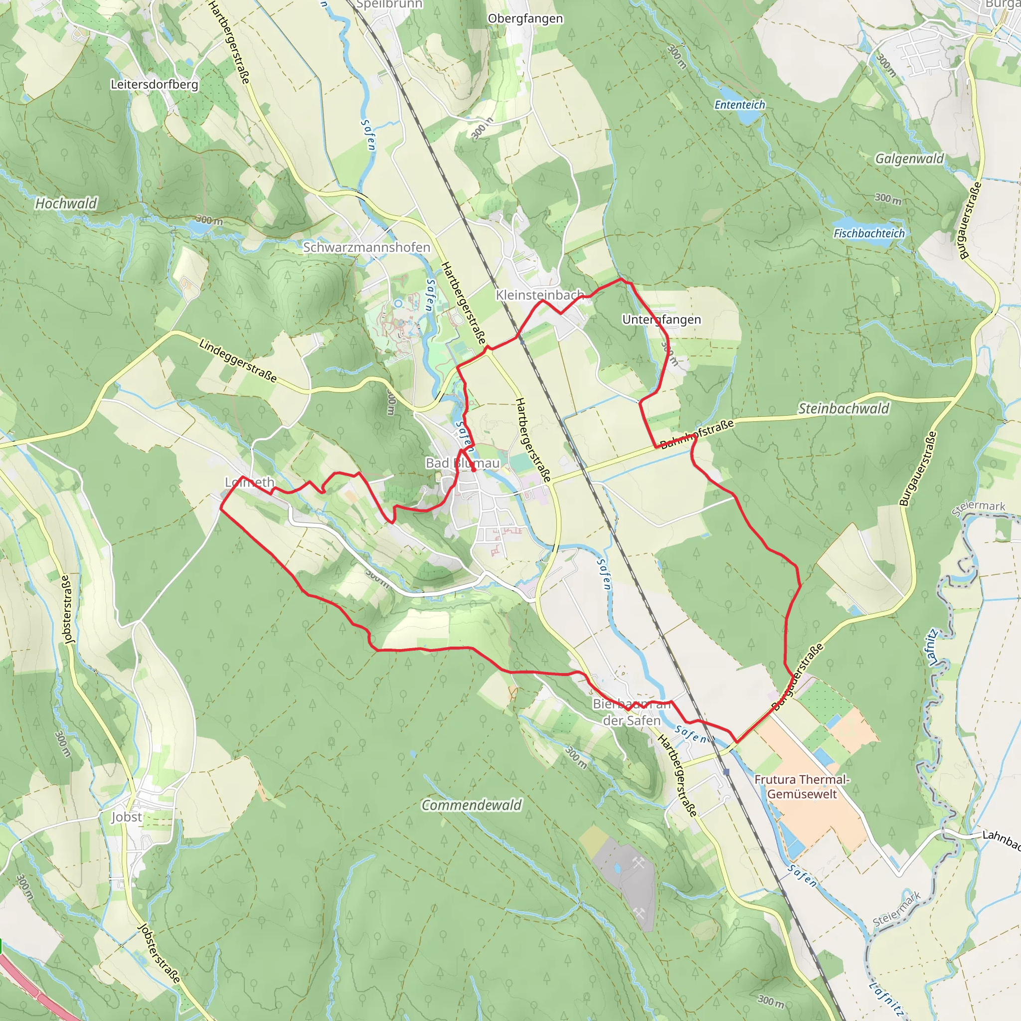 Safentalweg Bad Blumau mobile static map