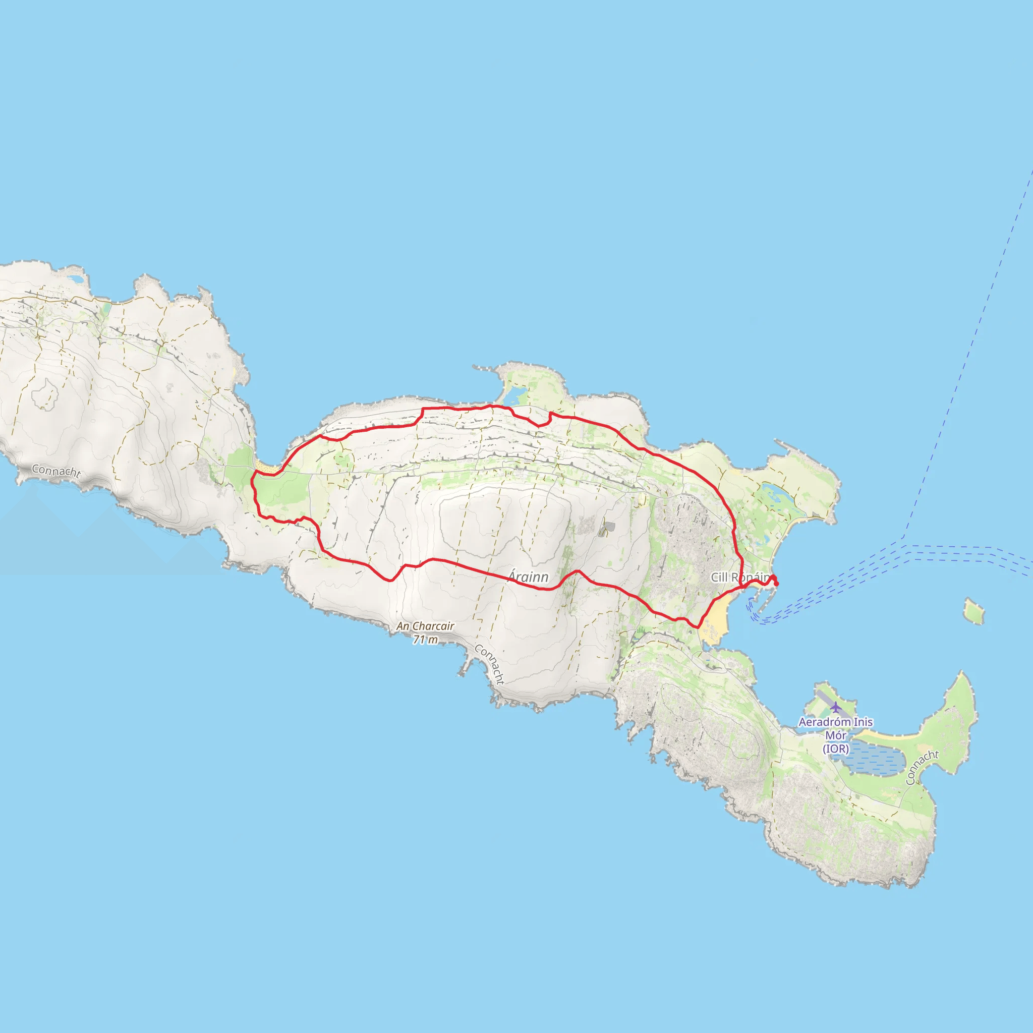 Inis Mor - Lub Cill Mhuirbhigh mobile static map