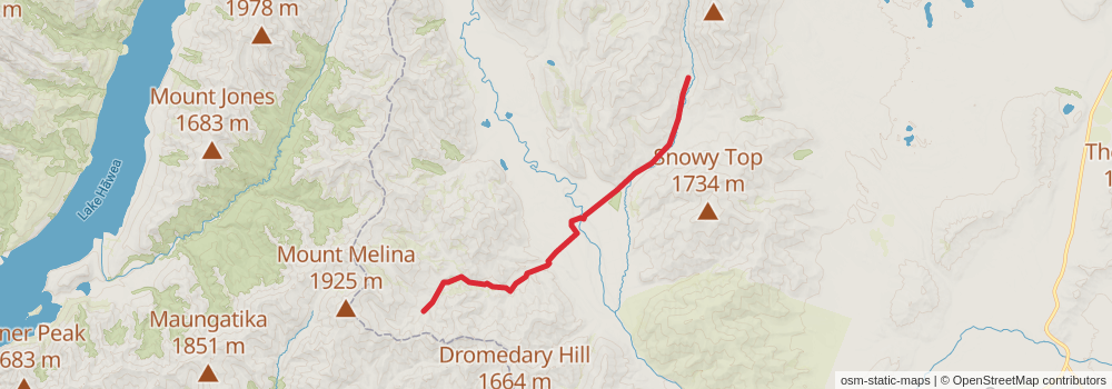Te Araroa Trail stage 150 Map