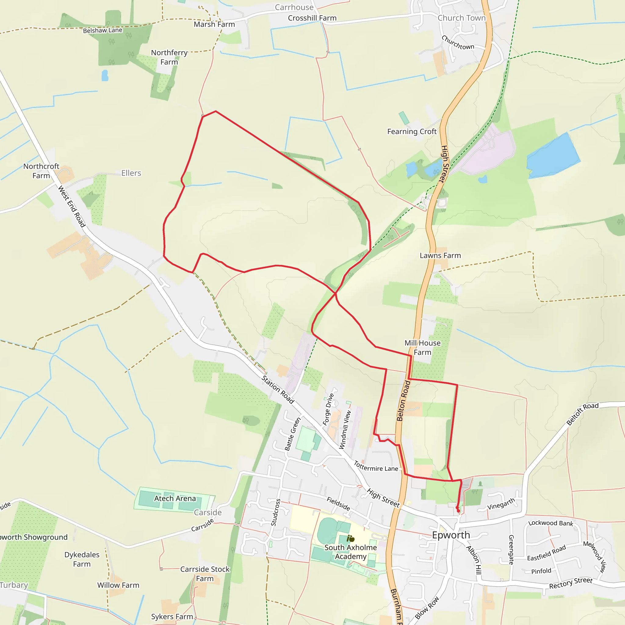 Epworth Loop mobile static map