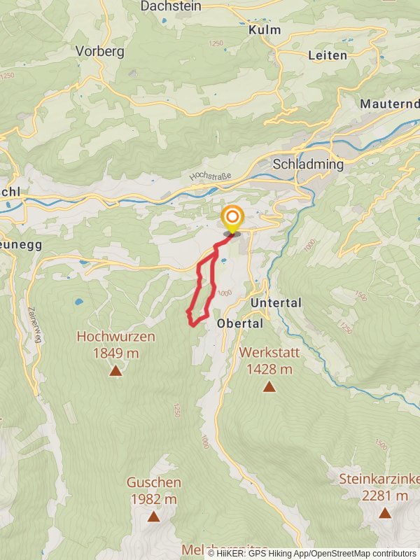 Miners Loop via Johannahöhe mobile static map