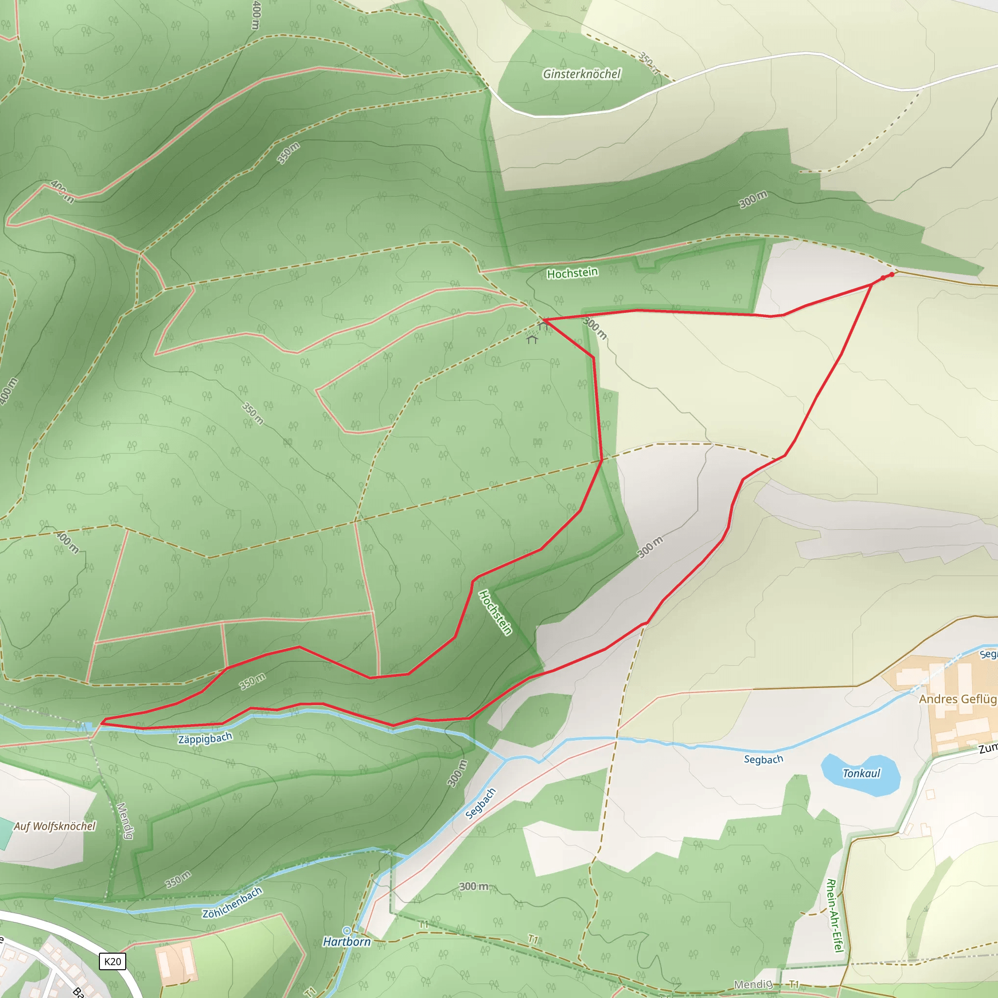 Jagerhaus Loop mobile static map