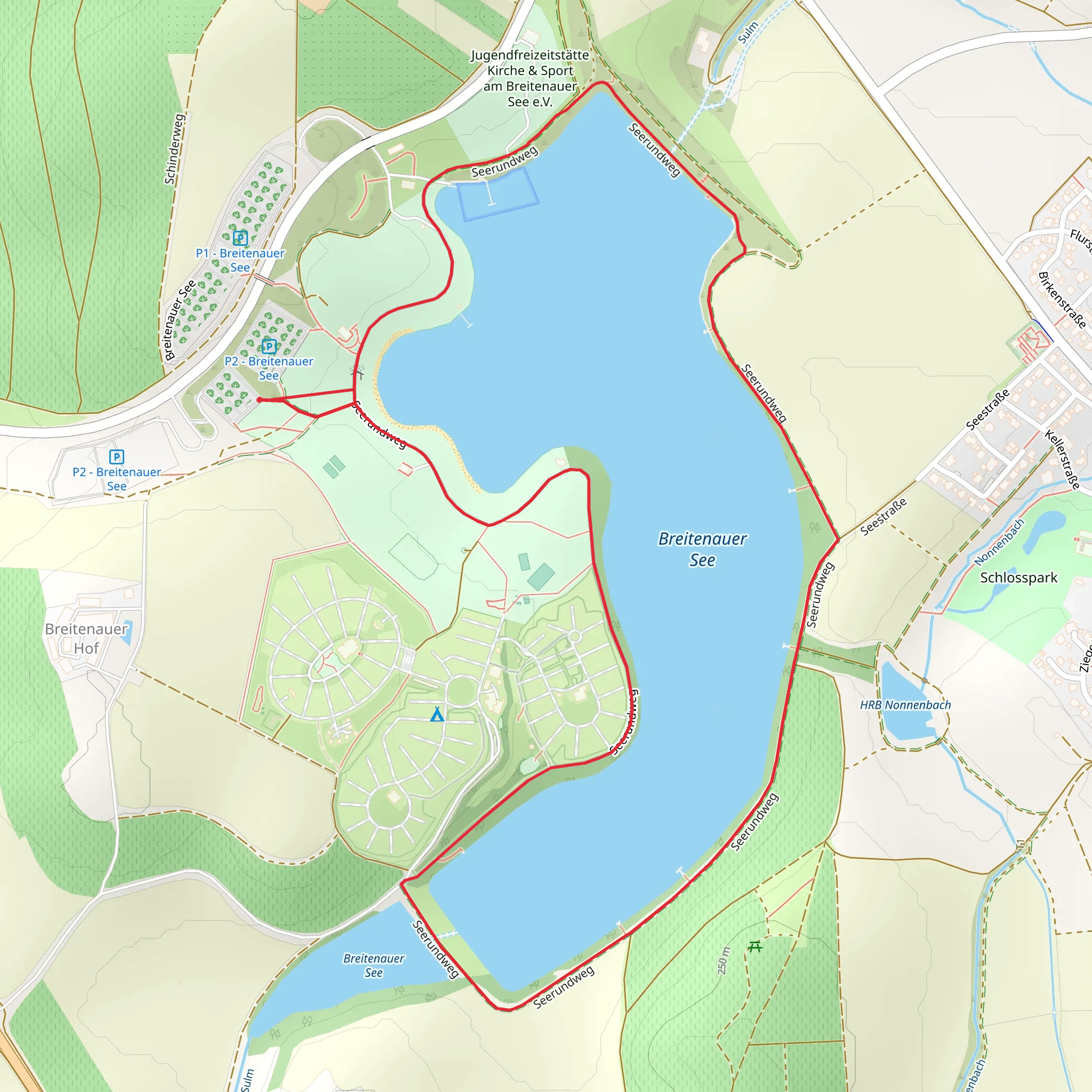 Breitenauer See Loop mobile static map
