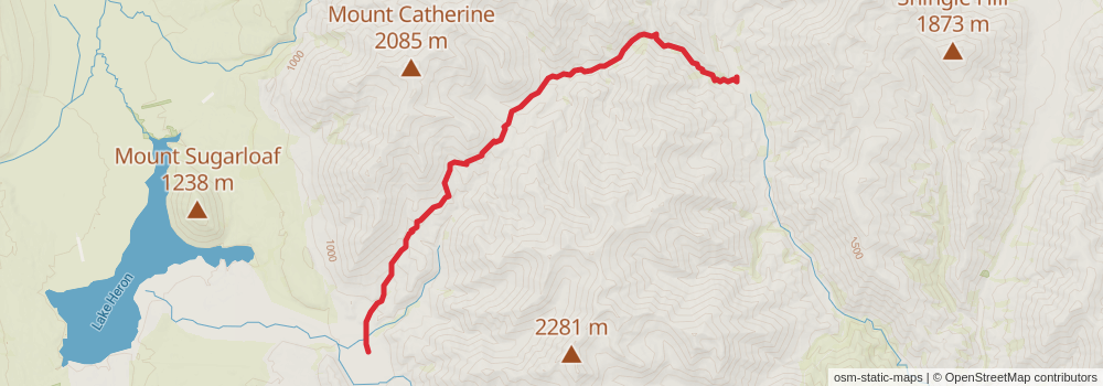 Te Araroa South Island stage 37 Map