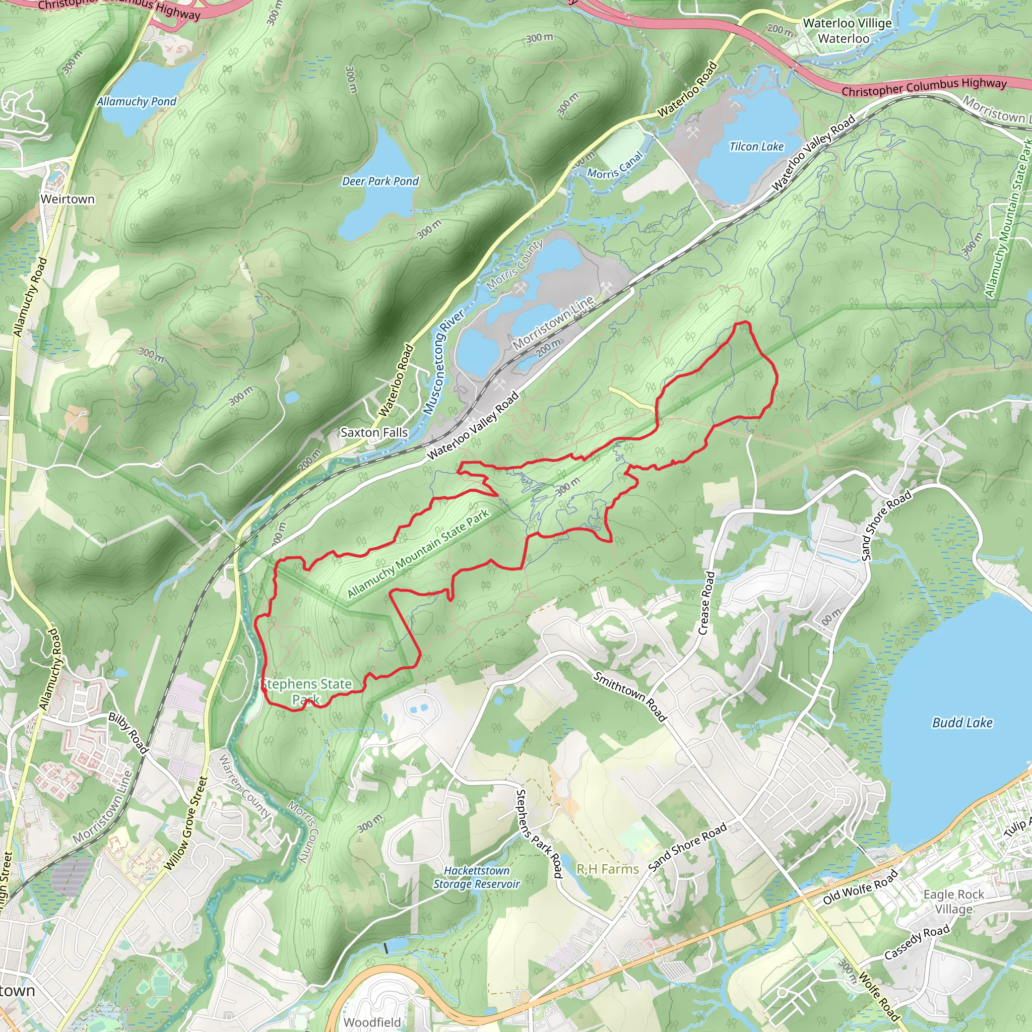 Orange, White and White Burgermeister reroute Loop mobile static map