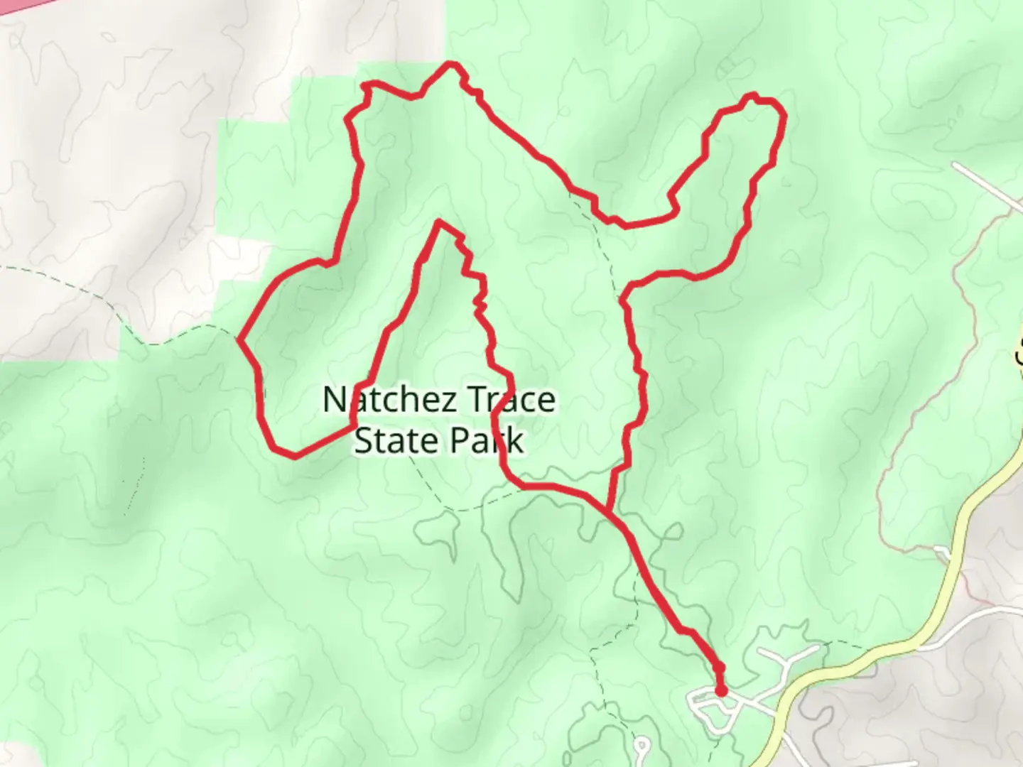 An image depicting the trail Bucksnort Loop Trail and its surrounding area.