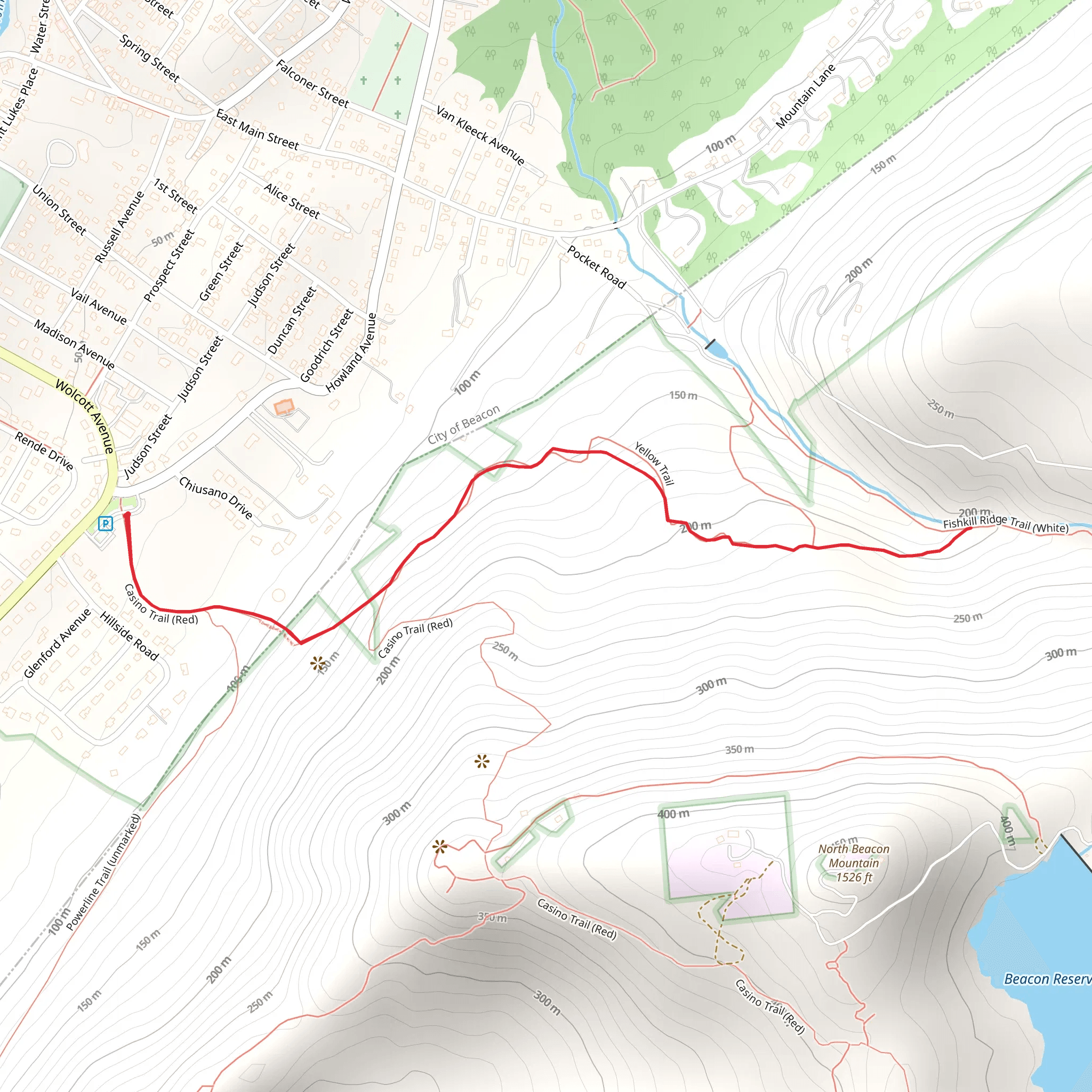 Dry Brook from Hawland Avenue mobile static map