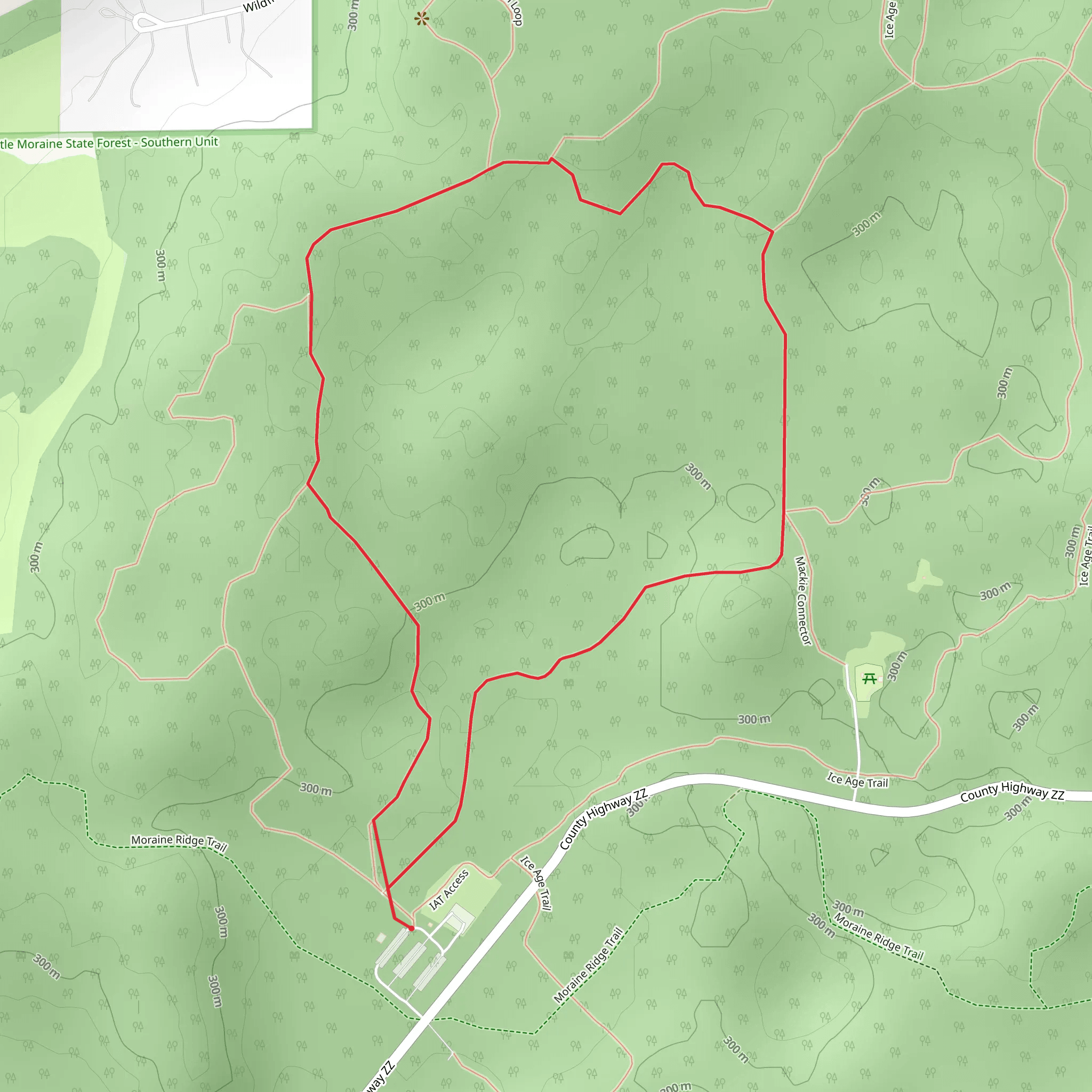 Green Loop and Red Loop mobile static map