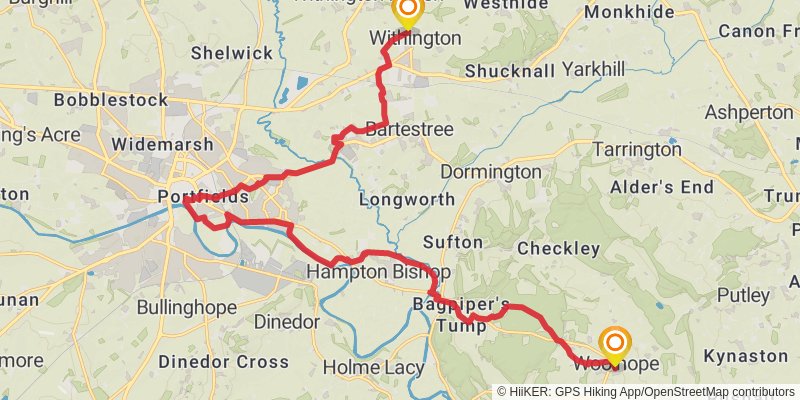 Three Choirs Way stage 3 Map