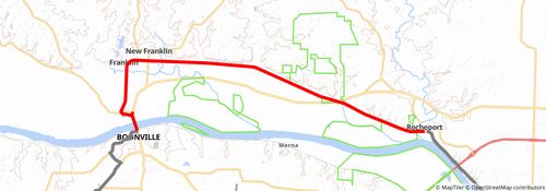 American Discovery Trail South Route stage 153 Map