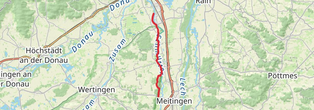 Romantische Straße stage 16 Map