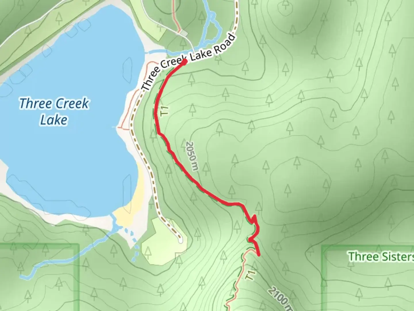 An image depicting the trail Tam McArthur Rim Trail Out and Back and its surrounding area.