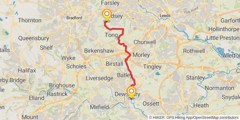 Clough Walk stage 9 Map
