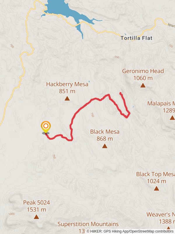 Battleship Mountain via Second Water Trail
