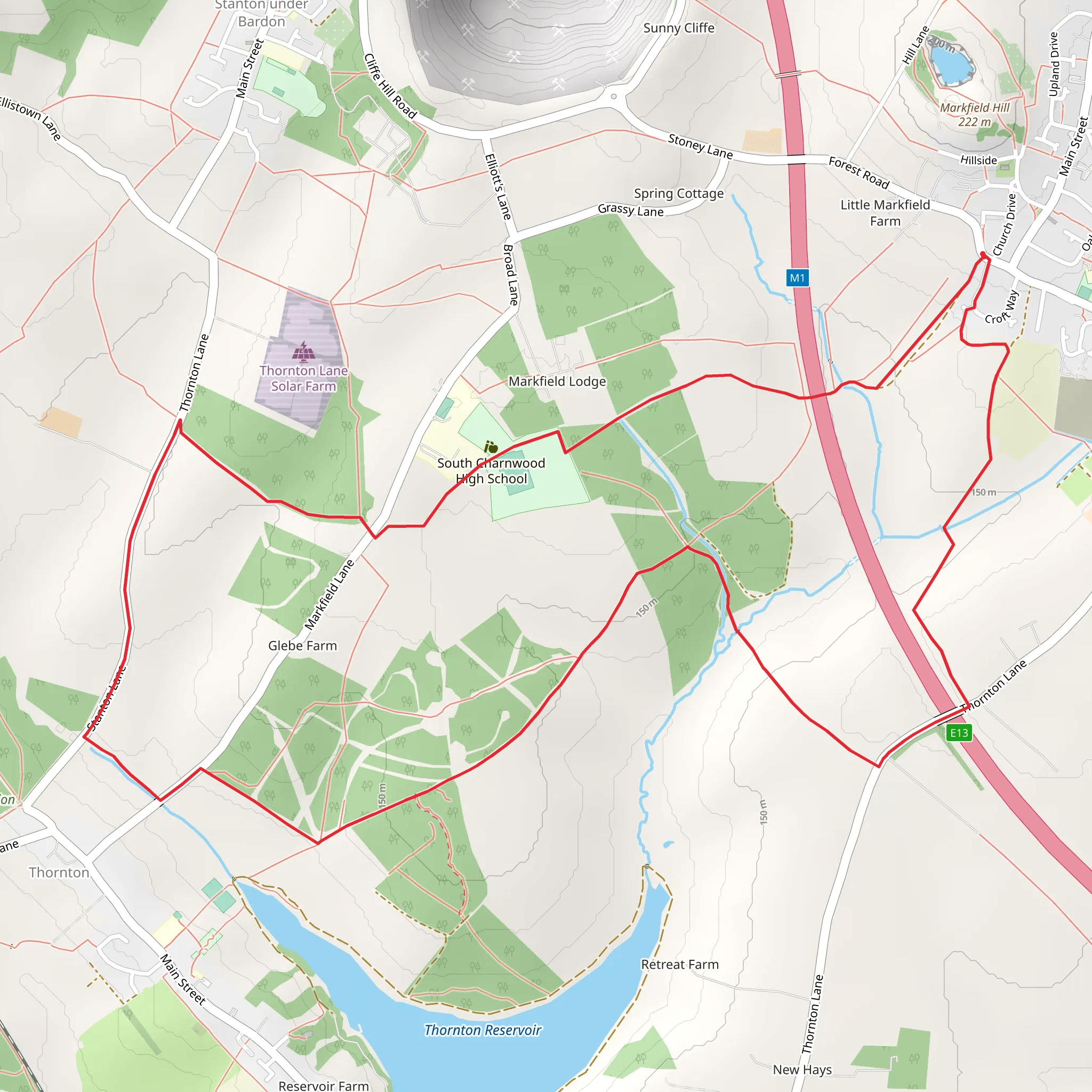 Browns Wood and Ashleys Wood Loop mobile static map