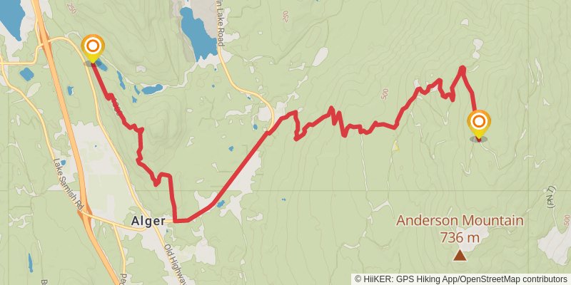 Pacific Northwest Trail stage 35 Map