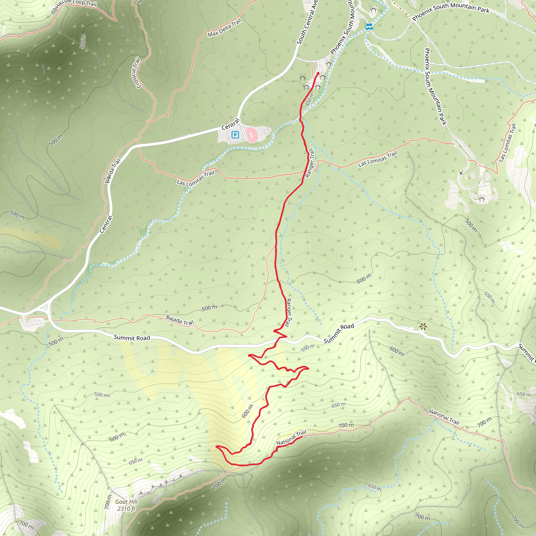 Ranger and National Trail mobile static map