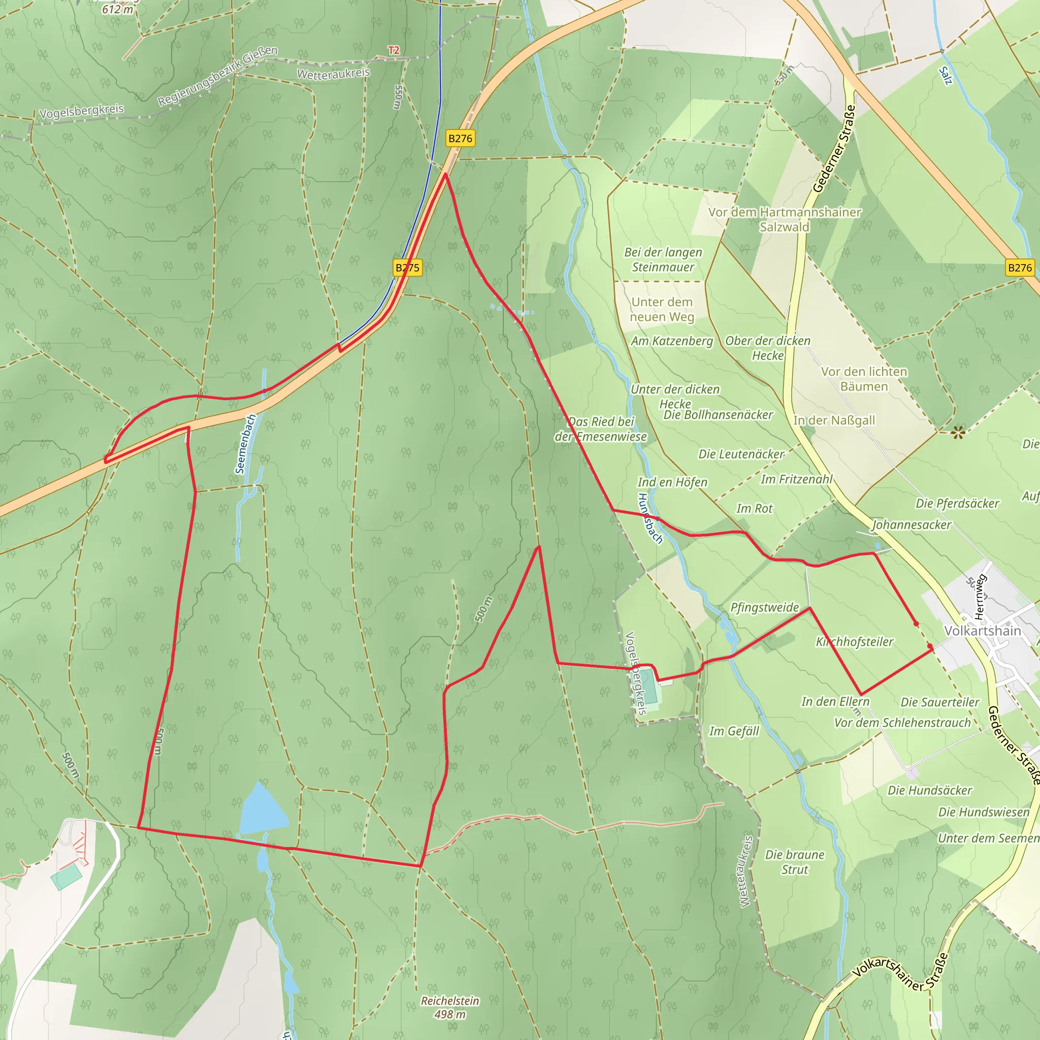 Volkartshain Loop mobile static map