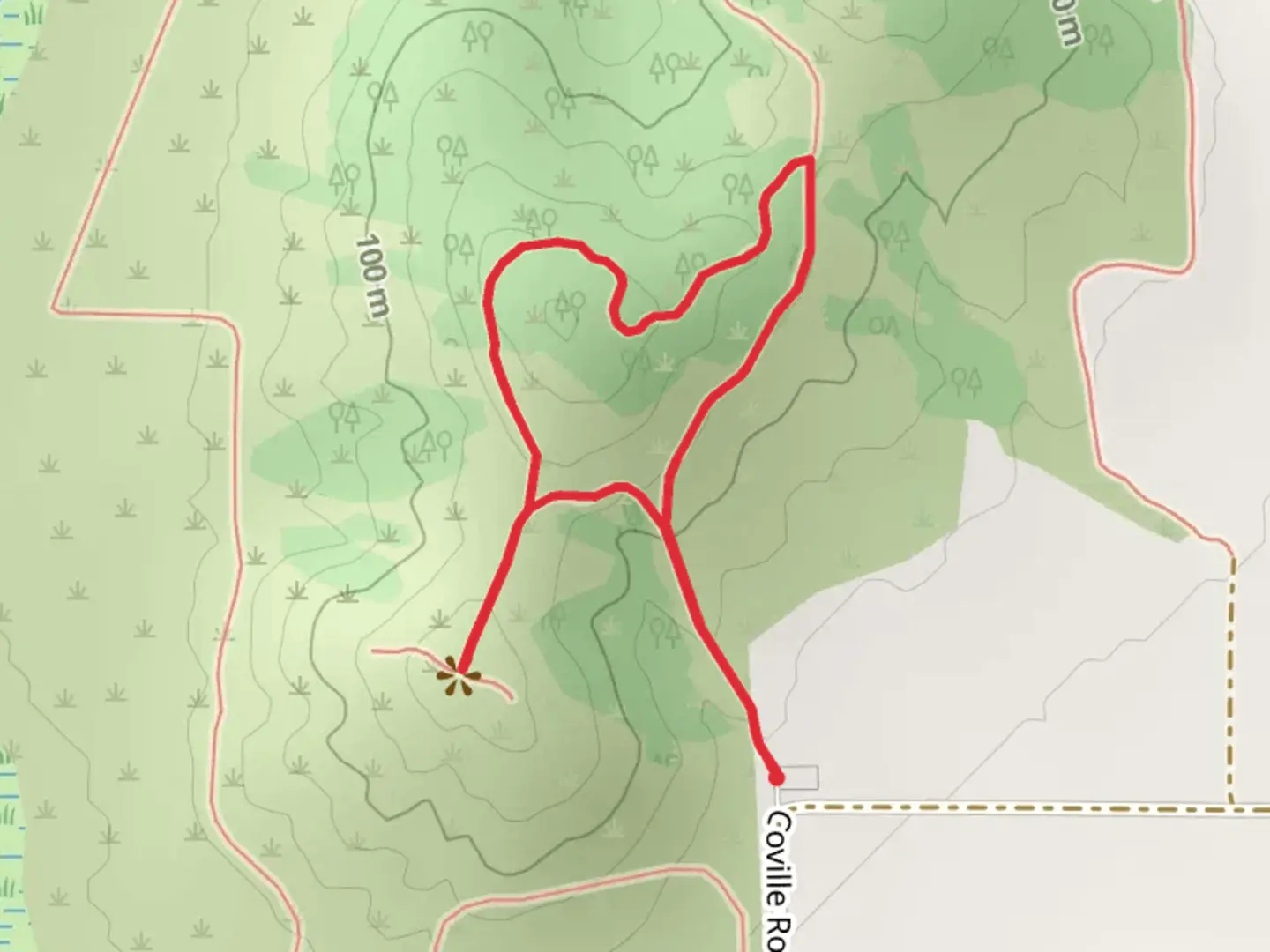 An image depicting the trail Mount Baldy via Baskett Slough Loop Trail and its surrounding area.