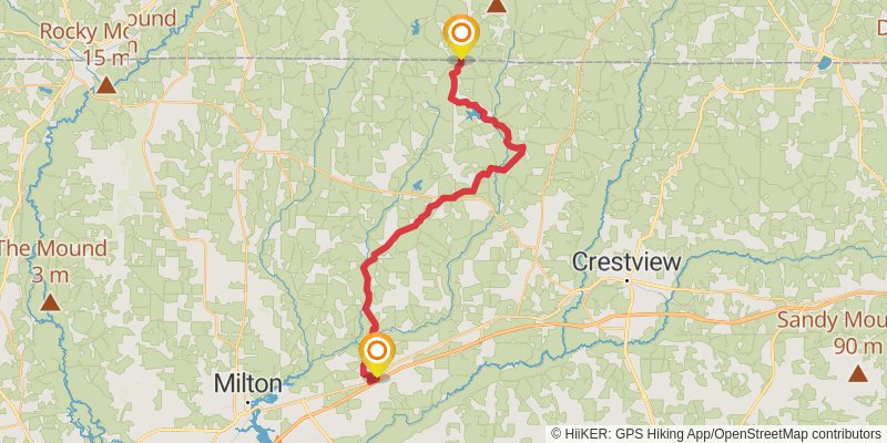Florida National Scenic Trail spur 1 Map