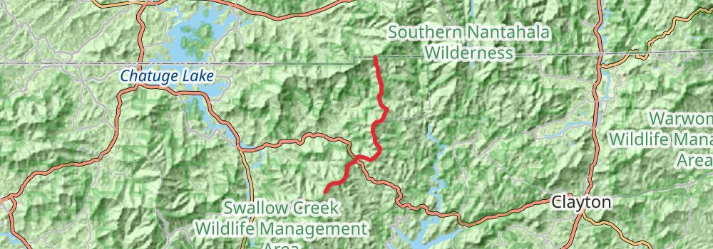 Appalachian Trail - Georgia stage 8 Map