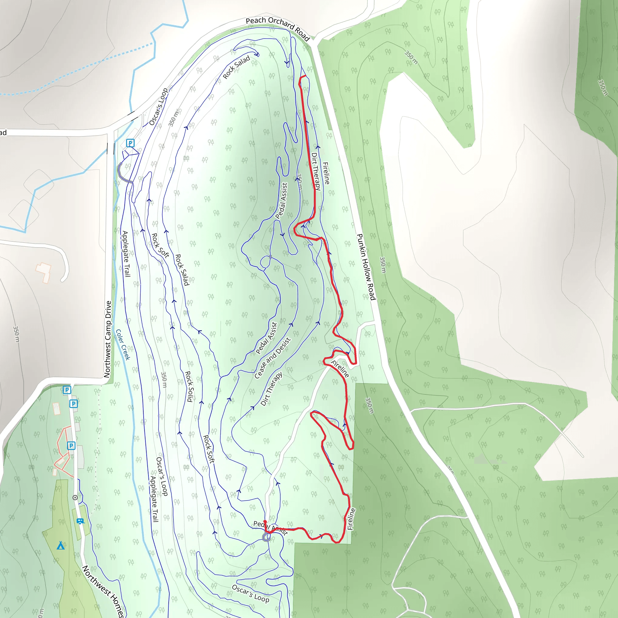 Fireline mobile static map