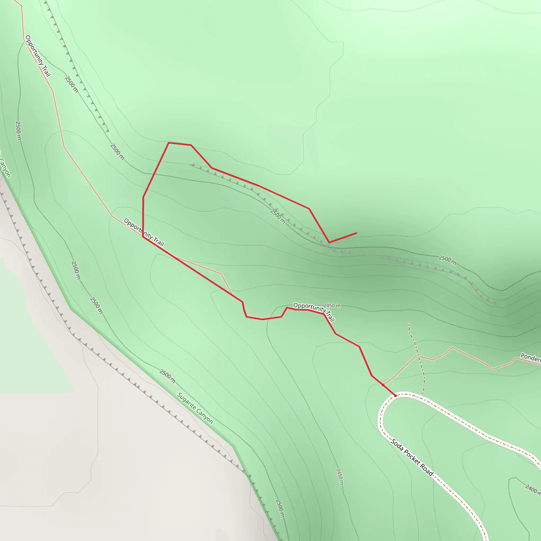 Opportunity Trail mobile static map