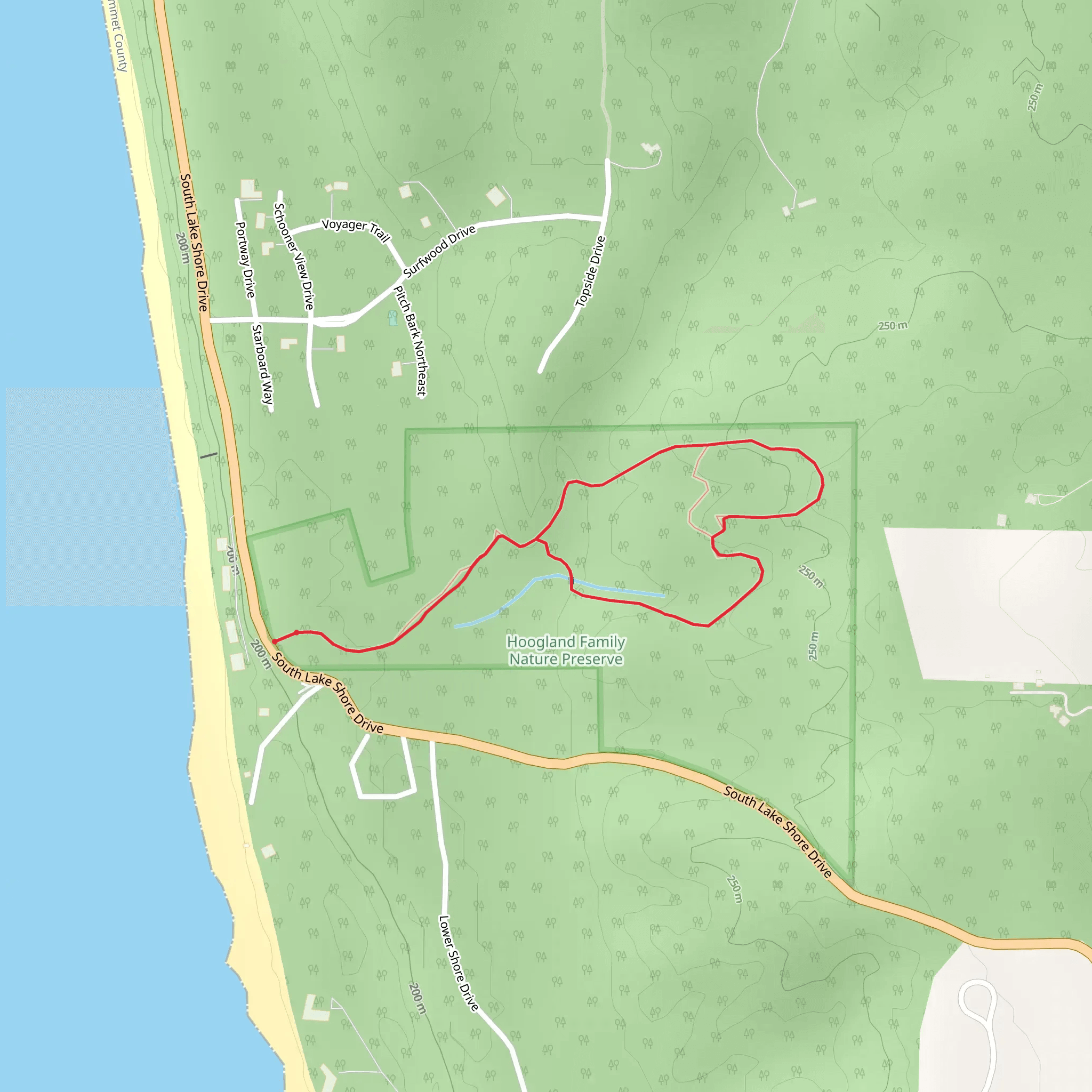 South Lake Shore Road Loop mobile static map