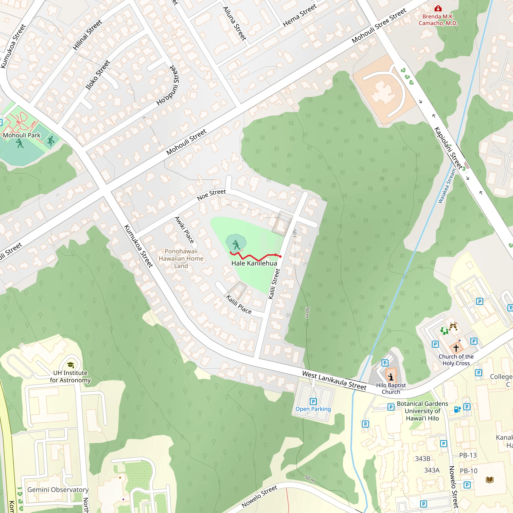 Hale Kanilehua mobile static map