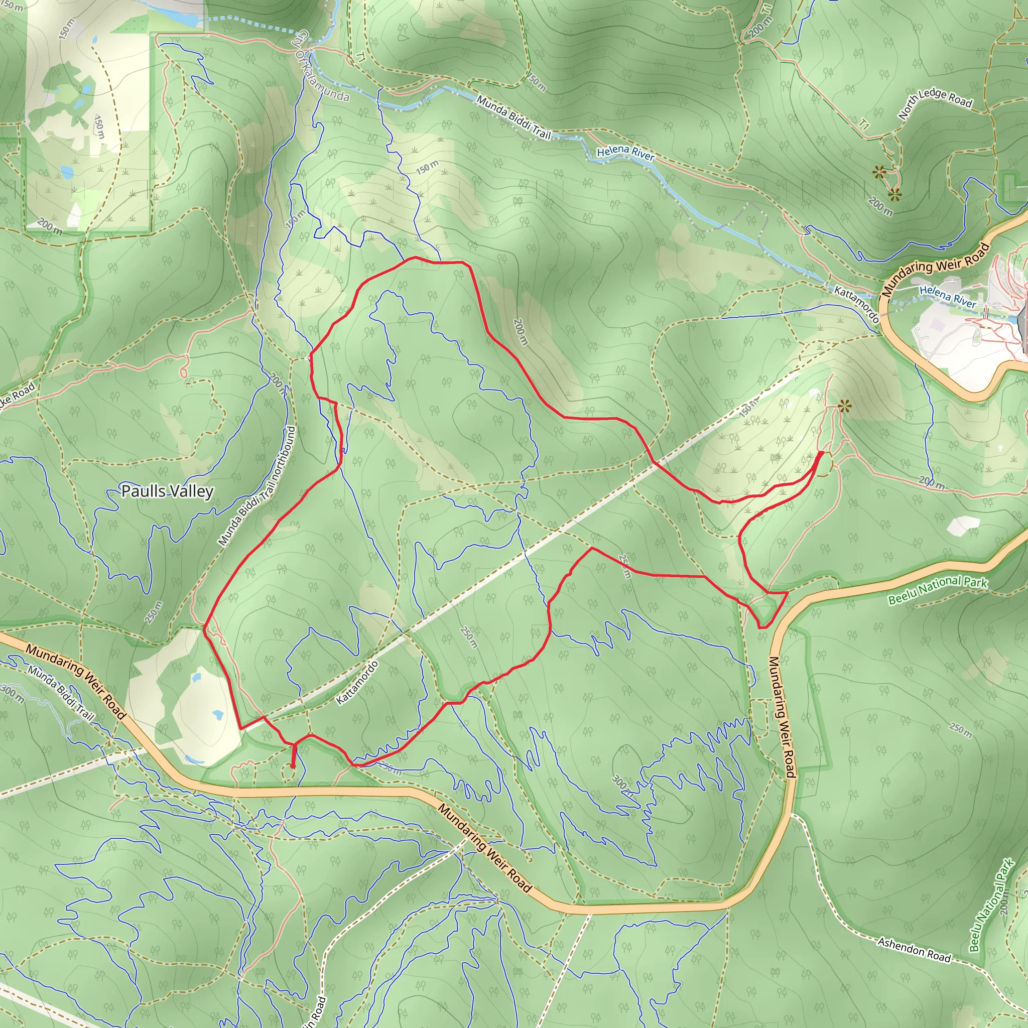 Dell to South Ledge Circuit Track mobile static map
