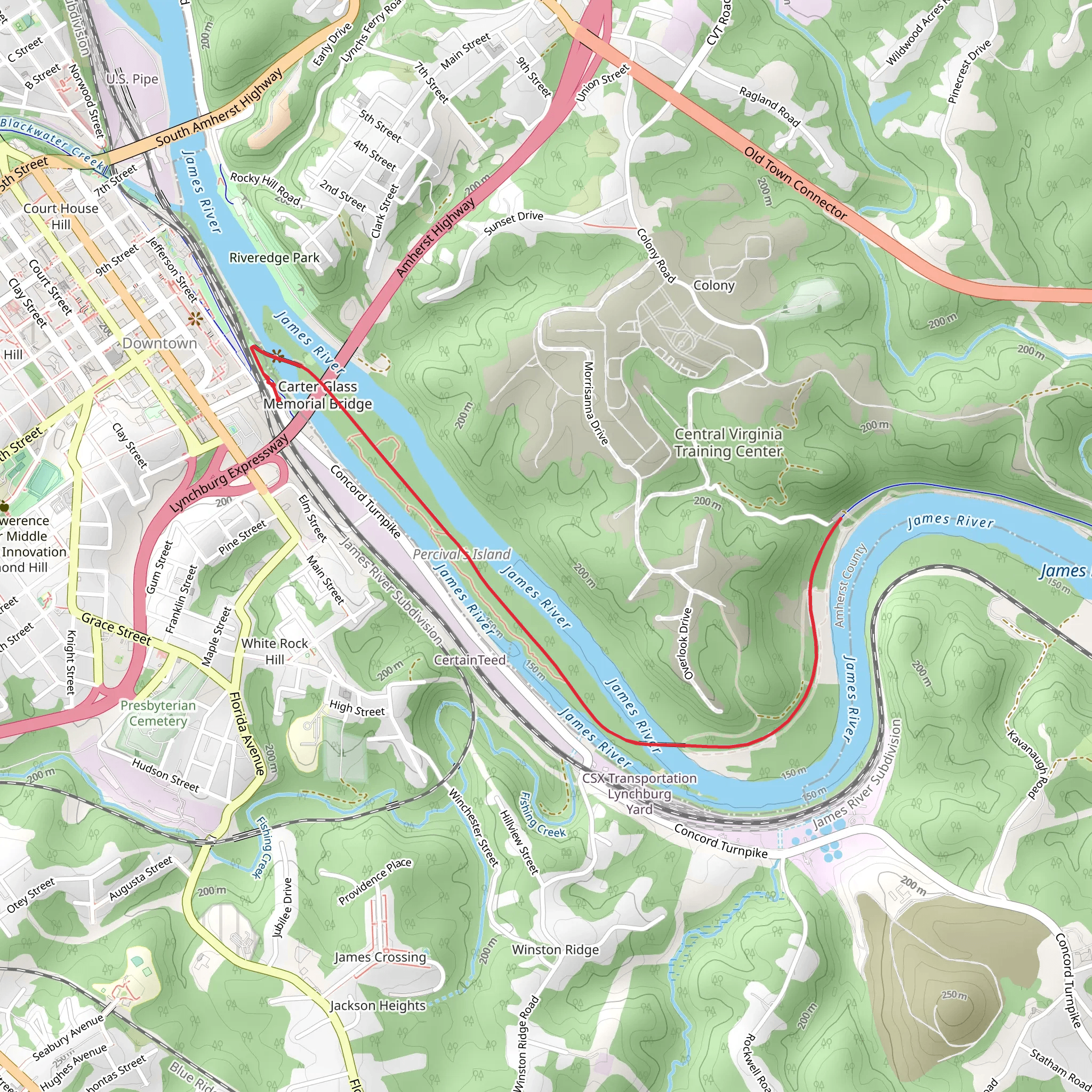 RiverWalk from Concord Turnpike mobile static map