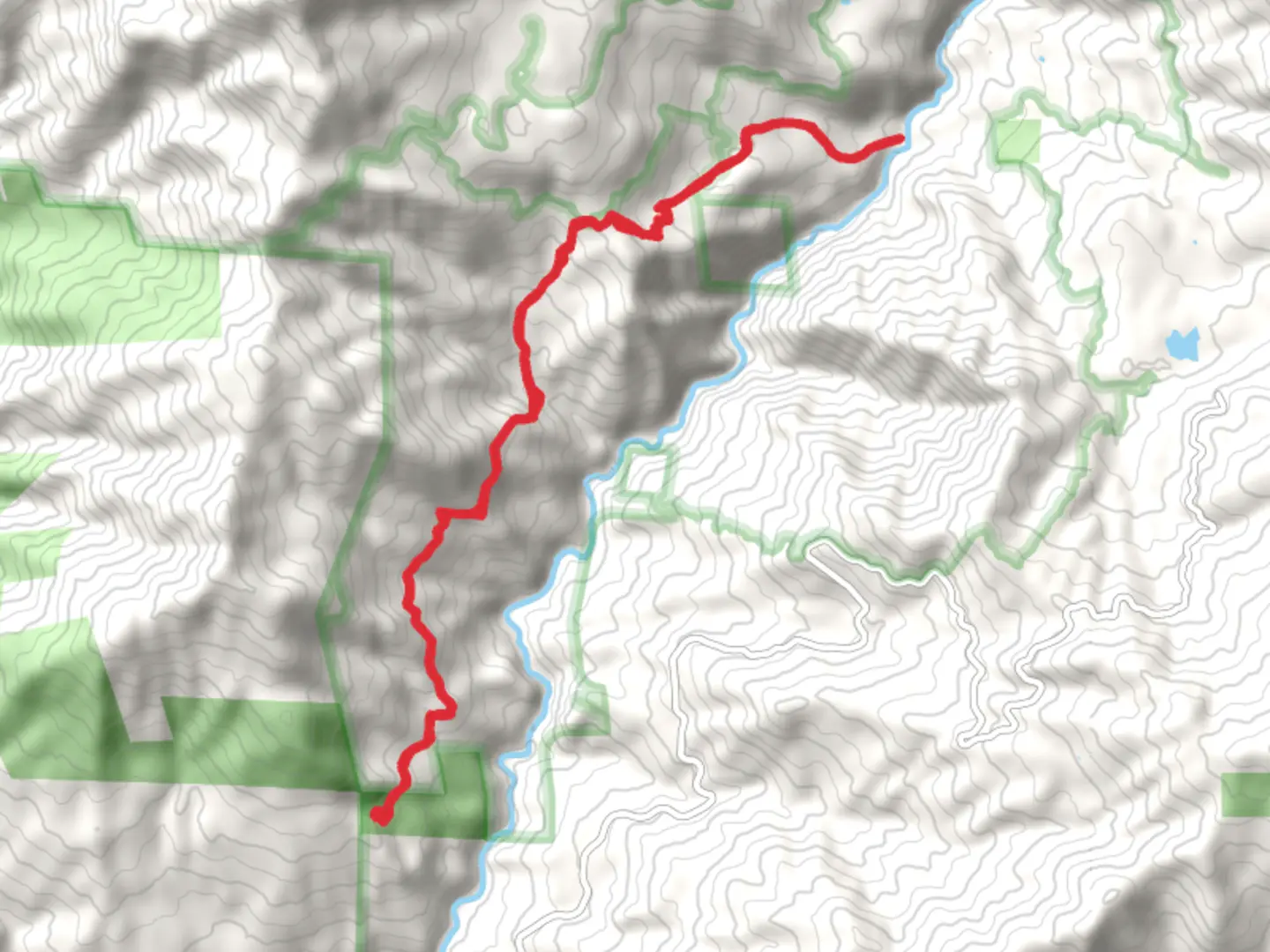 An image depicting the trail Travelers Home National Recreation Trail and its surrounding area.