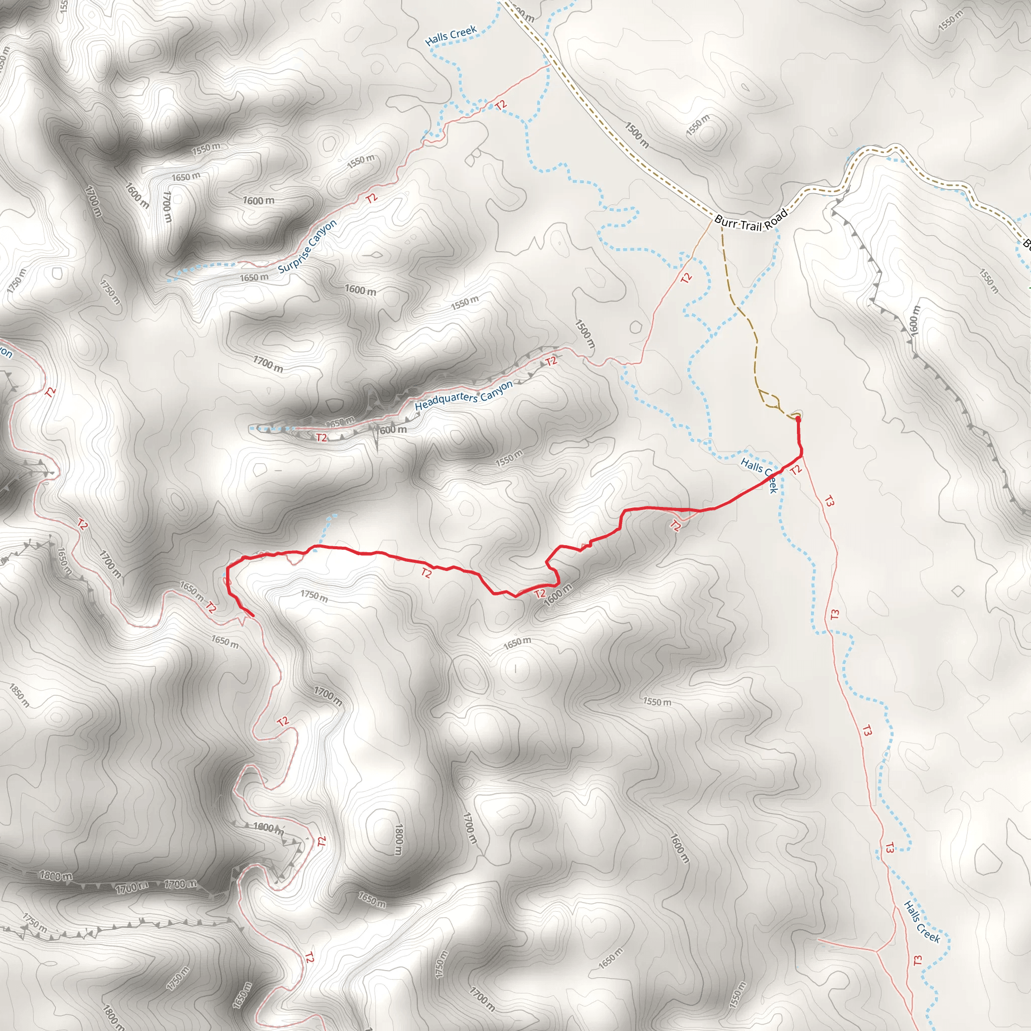 Post Cutoff Trail mobile static map
