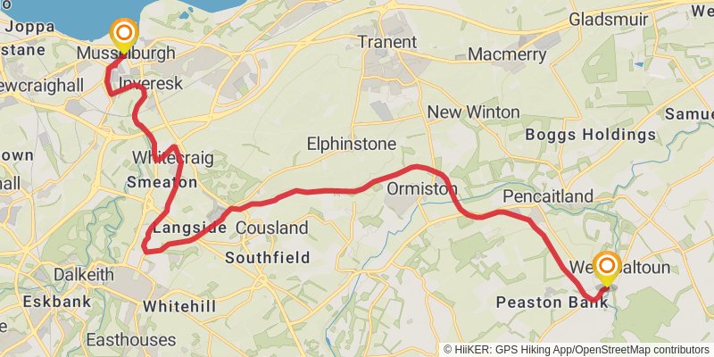 Central Scottish Way stage 6 Map