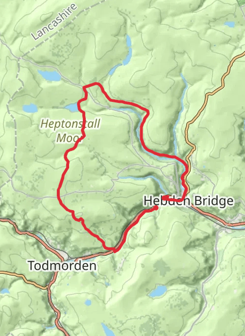 Calderdale Walking mobile static map