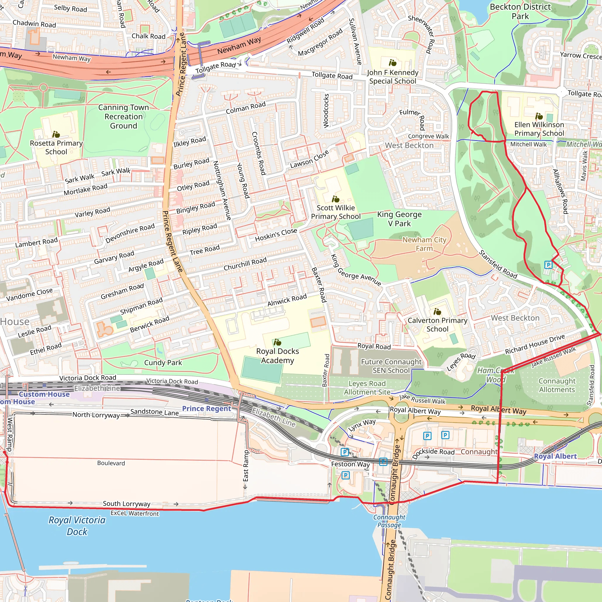Tri World Run mobile static map