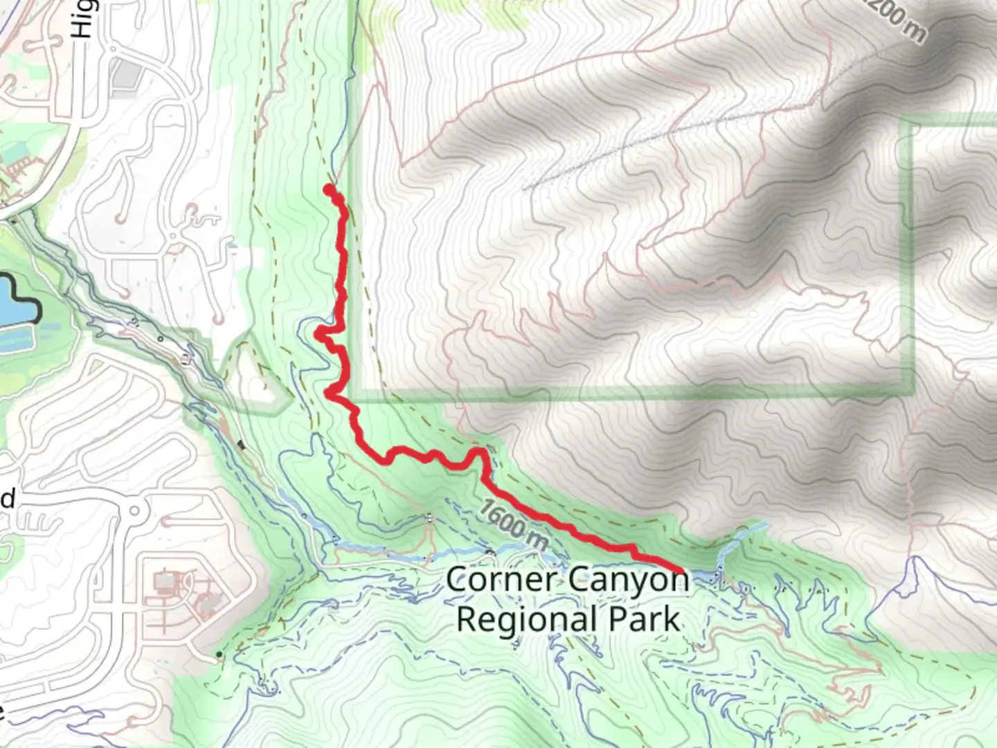 An image depicting the trail Rattler Walk and its surrounding area.