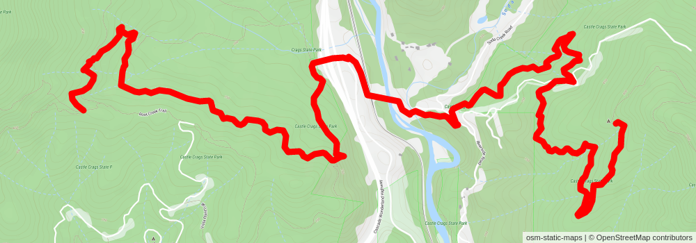 American Perimeter Trail - California Primary stage 19 Map