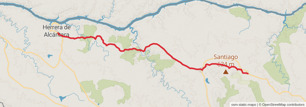 GR 113 Camino Natural del Tajo stage 48 Map