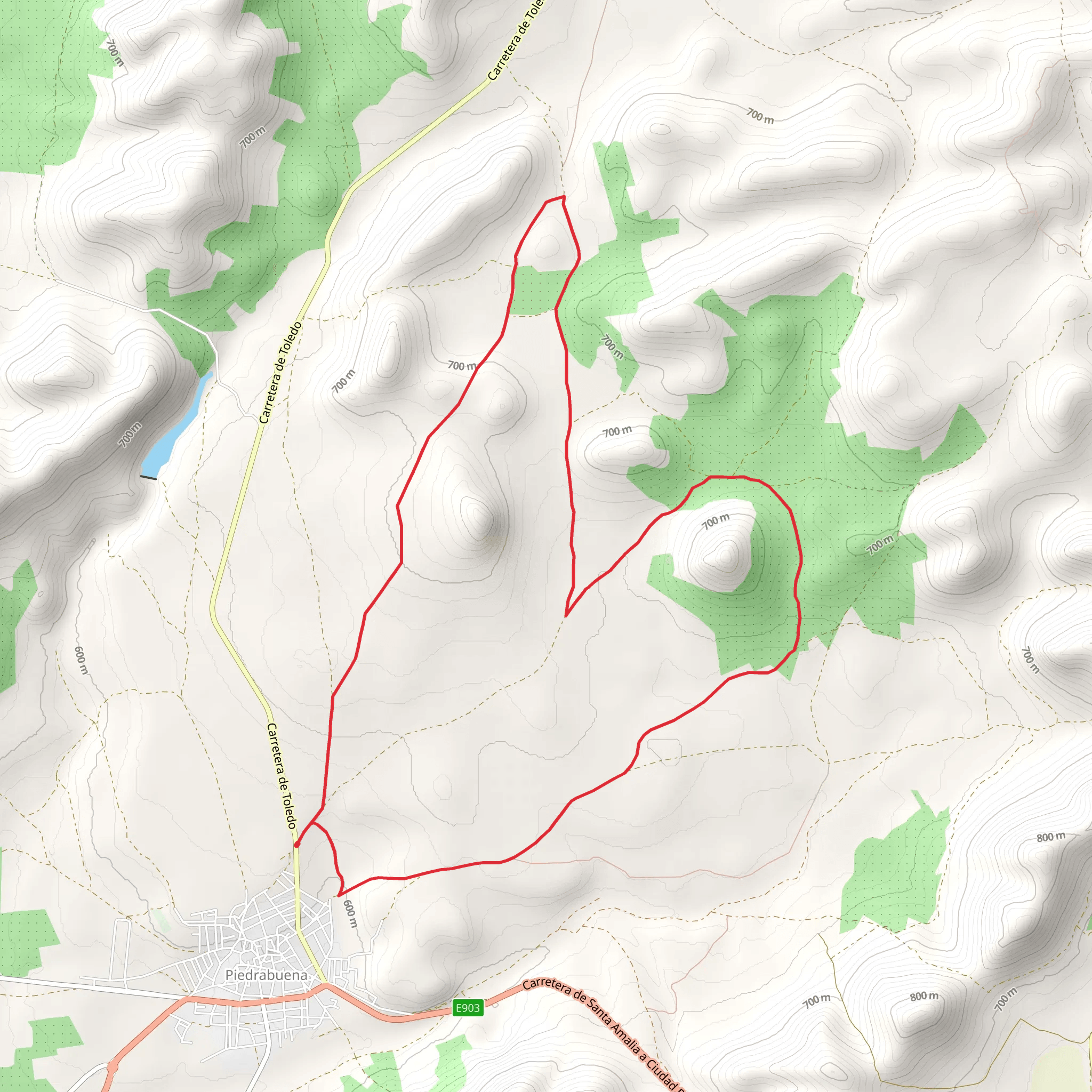 Piedrabuena - La Arzollosa Volcano PR CR 26 mobile static map